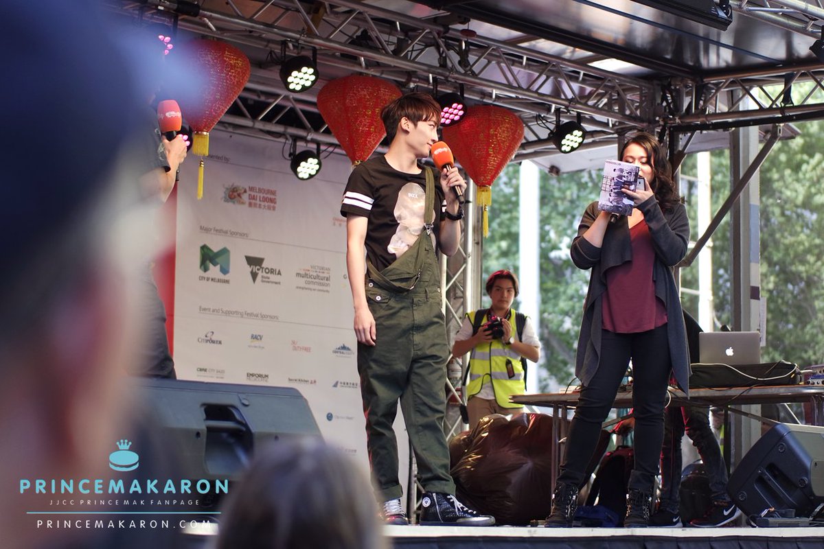 _princemakaron's tweet photo. 160214 #JJCC #PrinceMak Melbourne Chinatown CNY Festival @SBSPopAsia | Do not edit/crop logo. Repost with credits. https://t.co/XTEVqkBnxK