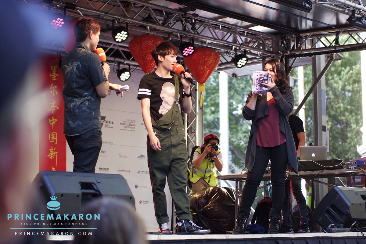 _princemakaron's tweet photo. 160214 #JJCC #PrinceMak Melbourne Chinatown CNY Festival @SBSPopAsia | Do not edit/crop logo. Repost with credits. https://t.co/XTEVqkBnxK