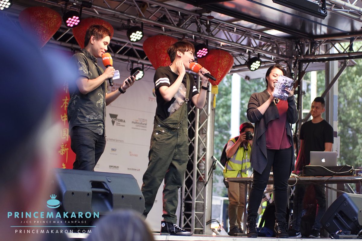 _princemakaron's tweet photo. 160214 #JJCC #PrinceMak Melbourne Chinatown CNY Festival @SBSPopAsia | Do not edit/crop logo. Repost with credits. https://t.co/XTEVqkBnxK