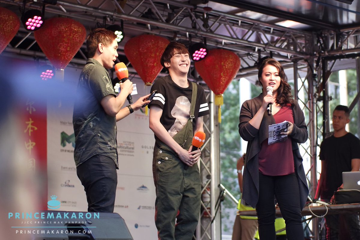 _princemakaron's tweet photo. 160214 #JJCC #PrinceMak Melbourne Chinatown CNY Festival @SBSPopAsia | Do not edit/crop logo. Repost with credits. https://t.co/B4KyR7MrmT