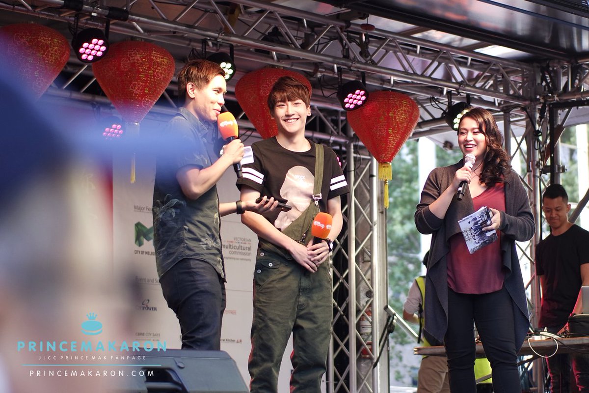 _princemakaron's tweet photo. 160214 #JJCC #PrinceMak Melbourne Chinatown CNY Festival @SBSPopAsia | Do not edit/crop logo. Repost with credits. https://t.co/B4KyR7MrmT