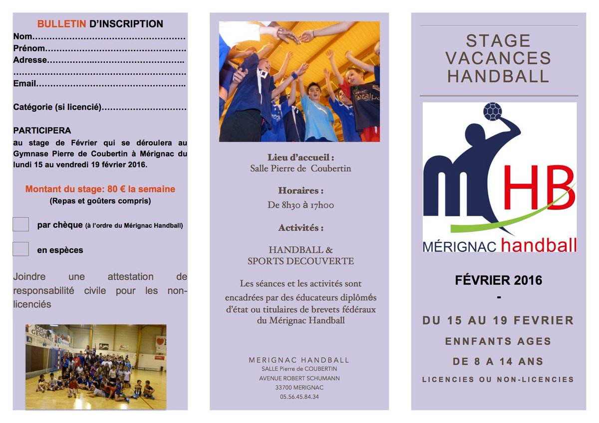 MHB33's tweet photo. Encore temps d'occuper vos enfants pour les vacances.
Encore quelques places au stage vacance #MHB33
N'hésitez pas, https://t.co/R4le65gVPh
