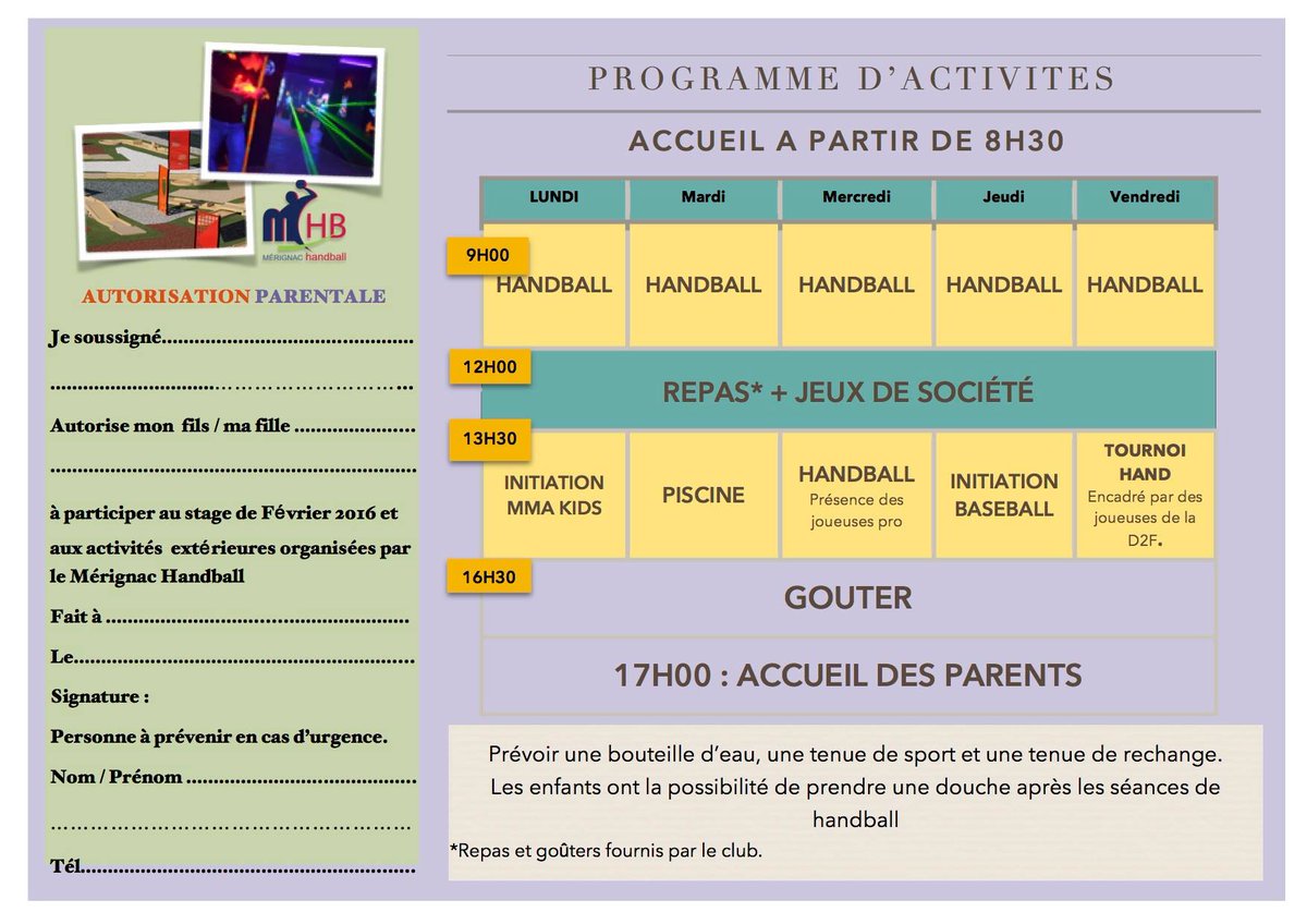 MHB33's tweet photo. Encore temps d'occuper vos enfants pour les vacances.
Encore quelques places au stage vacance #MHB33
N'hésitez pas, https://t.co/R4le65gVPh