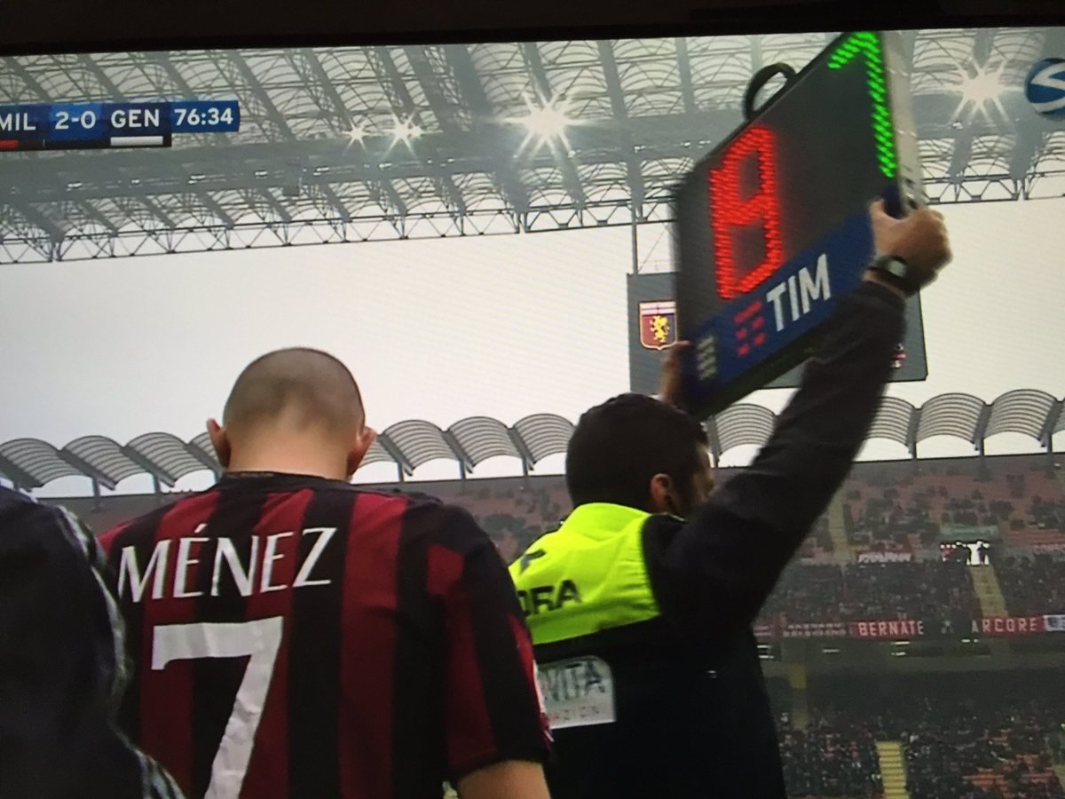 SempreMilanCom's tweet photo. Menez is back! #ForzaMenez #MilanGenoa https://t.co/O9XTSKGbDU