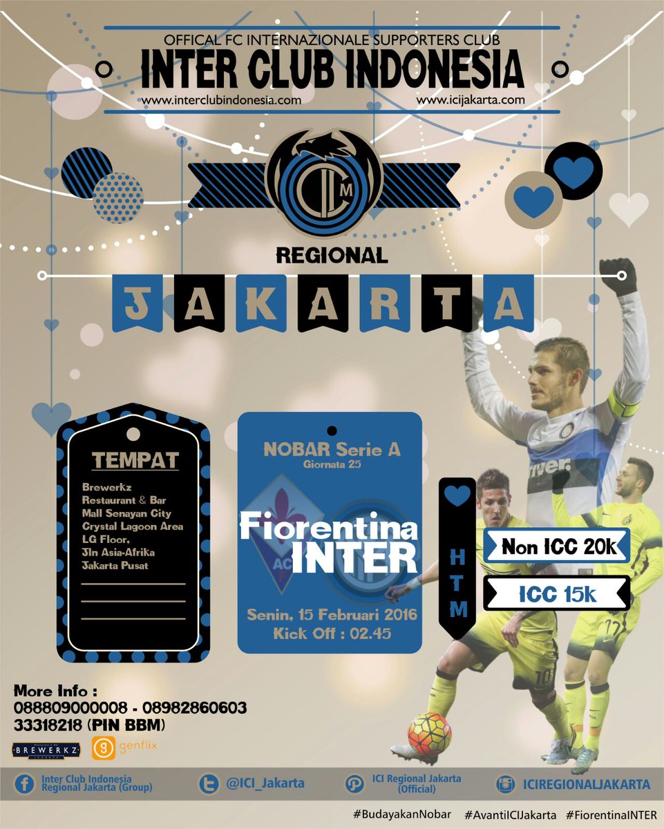 #INTERDay #FiorentinaINTER Ramaikan lers! <a href="/ULAR12INTER/">INTERISTI JAKARTA</a> <a href="/koalisione/">ULAR12 KOALISIONE</a> <a href="/Squadra_Selatan/">ULAR12 SQUADRA'S</a> <a href="/WestLegionAle/">ULAR12 West Legion</a> <a href="/CentroCapitale/">ULAR12CENTROCAPITALE</a>