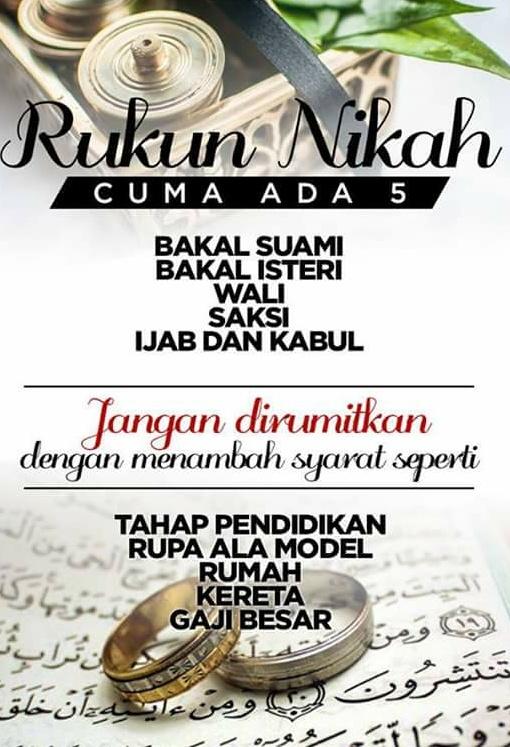 Kursus Kahwin Kl On Twitter Rukun Nikah Ada 5 1 Bakal Suami 2