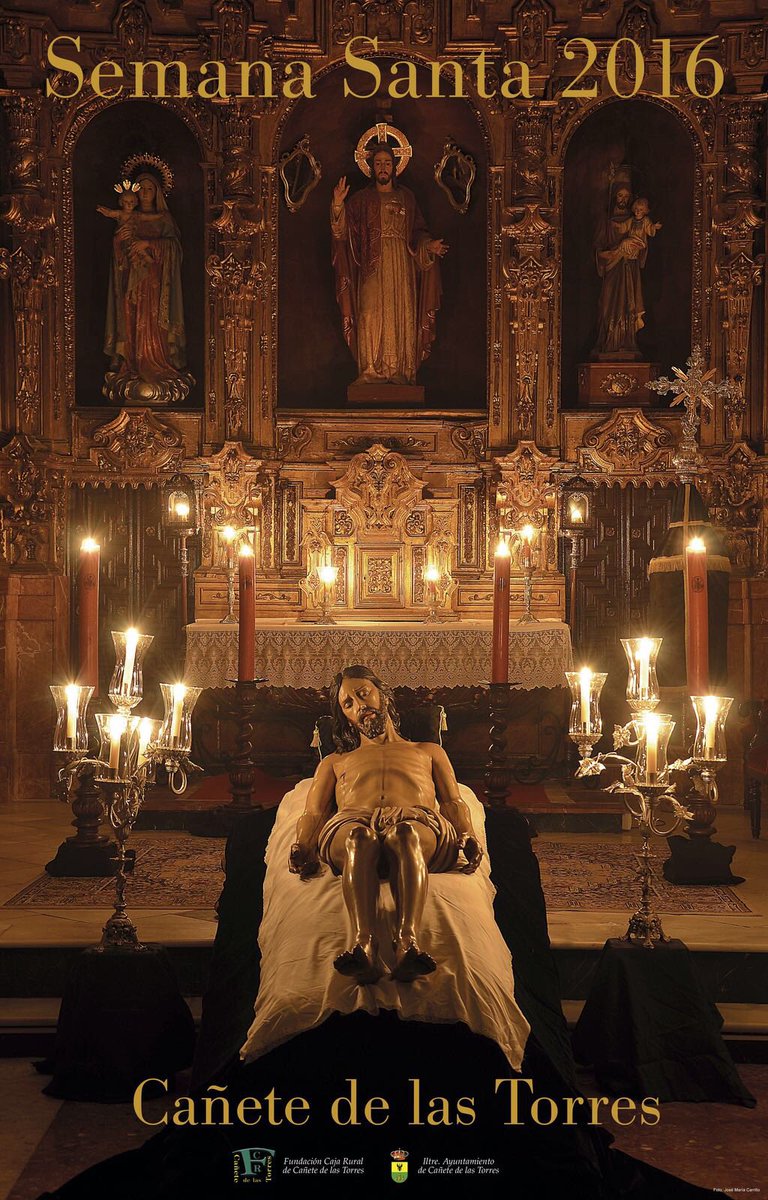 Cartel anunciador de la Semana Santa de Cañete #semanasantacañetera