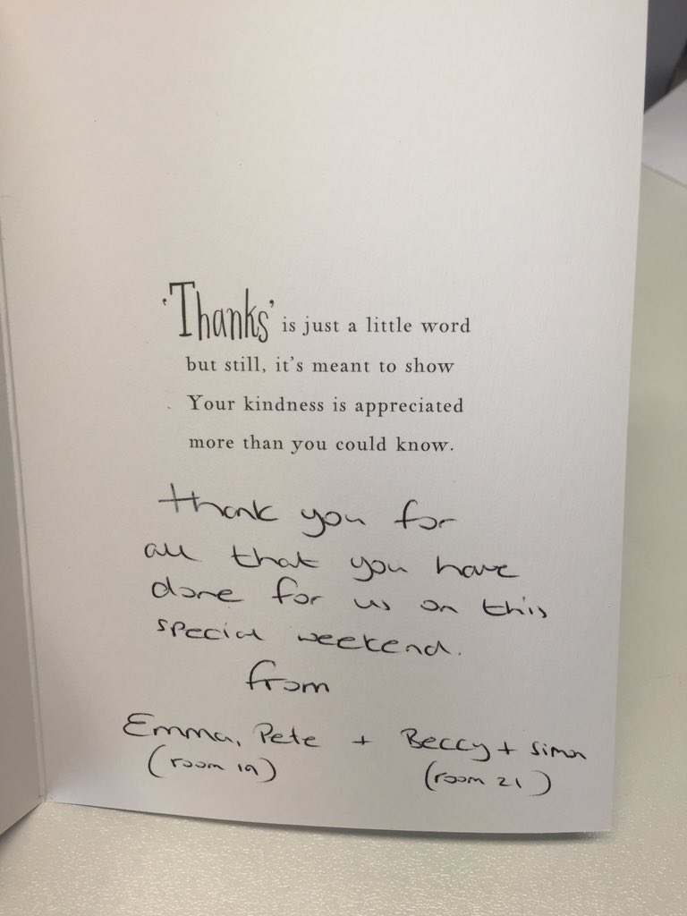 Lovely flowers and thank you card from our amazing guests!!!@placemadebyyou <a href="/joni_cox17/">Joni Cox</a> <a href="/SDEBDD/">simon ewins</a>