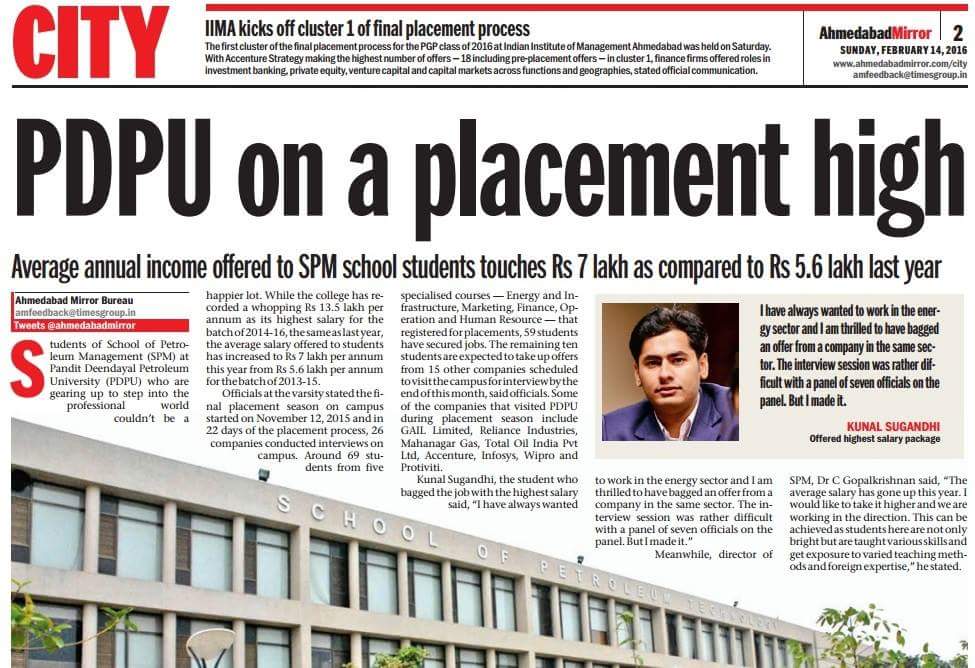 spmpdeu's tweet photo. Highest: Rs.13.5 lakh per yr
Average: Rs 7 lakh per yr
Well done and congratulations SPM PGP-'14
Source Abd mirror https://t.co/J6a1haCgBv