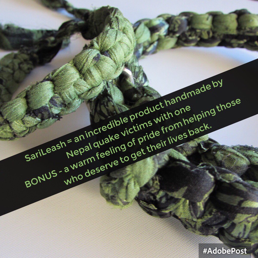 SariLeash's tweet photo. Handcrafted by Victims of the Nepal Earthquake. Products that Support Suffering Animals &amp; Disaster Victims! #dogs https://t.co/qZgKpLceaZ