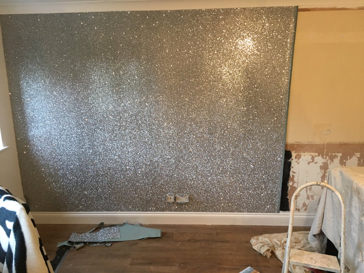 gcfdecserv's tweet photo. Feature wall. Glitter based fabric. 
Overlap and splice. https://t.co/PXKfWlNQnZ
