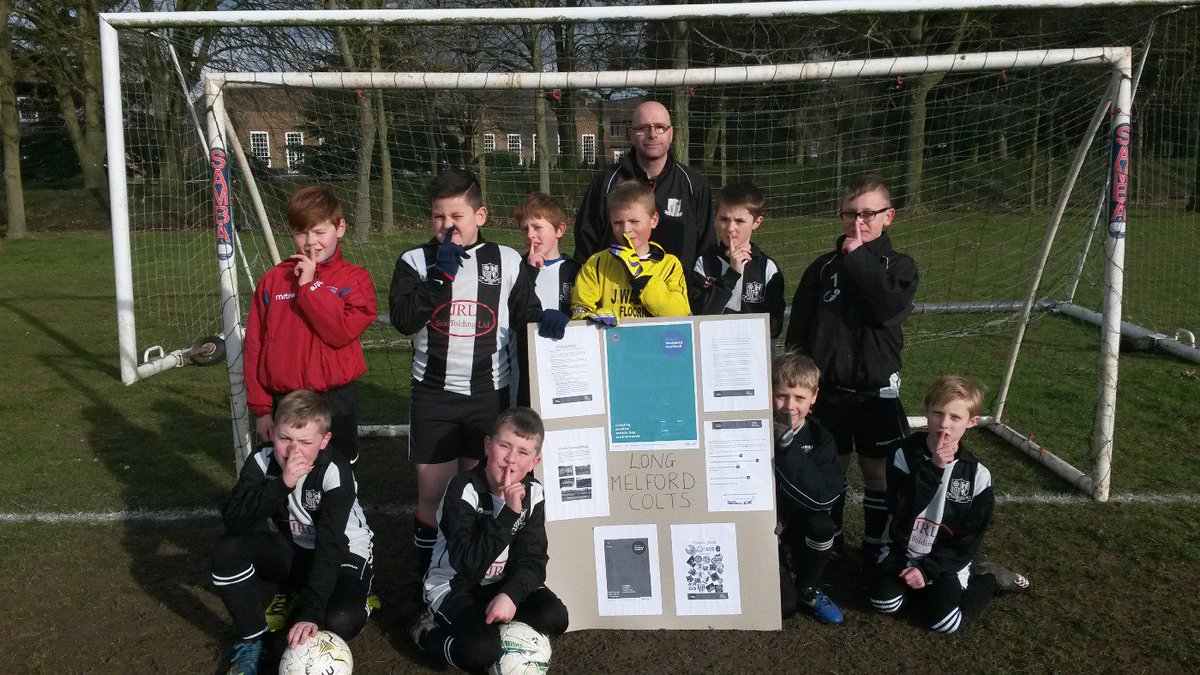 Clairerooke74's tweet photo. @ColtsLong @SuffolkFA long melford colts under 10s ready for silent weekend. https://t.co/TazRM4rd3N