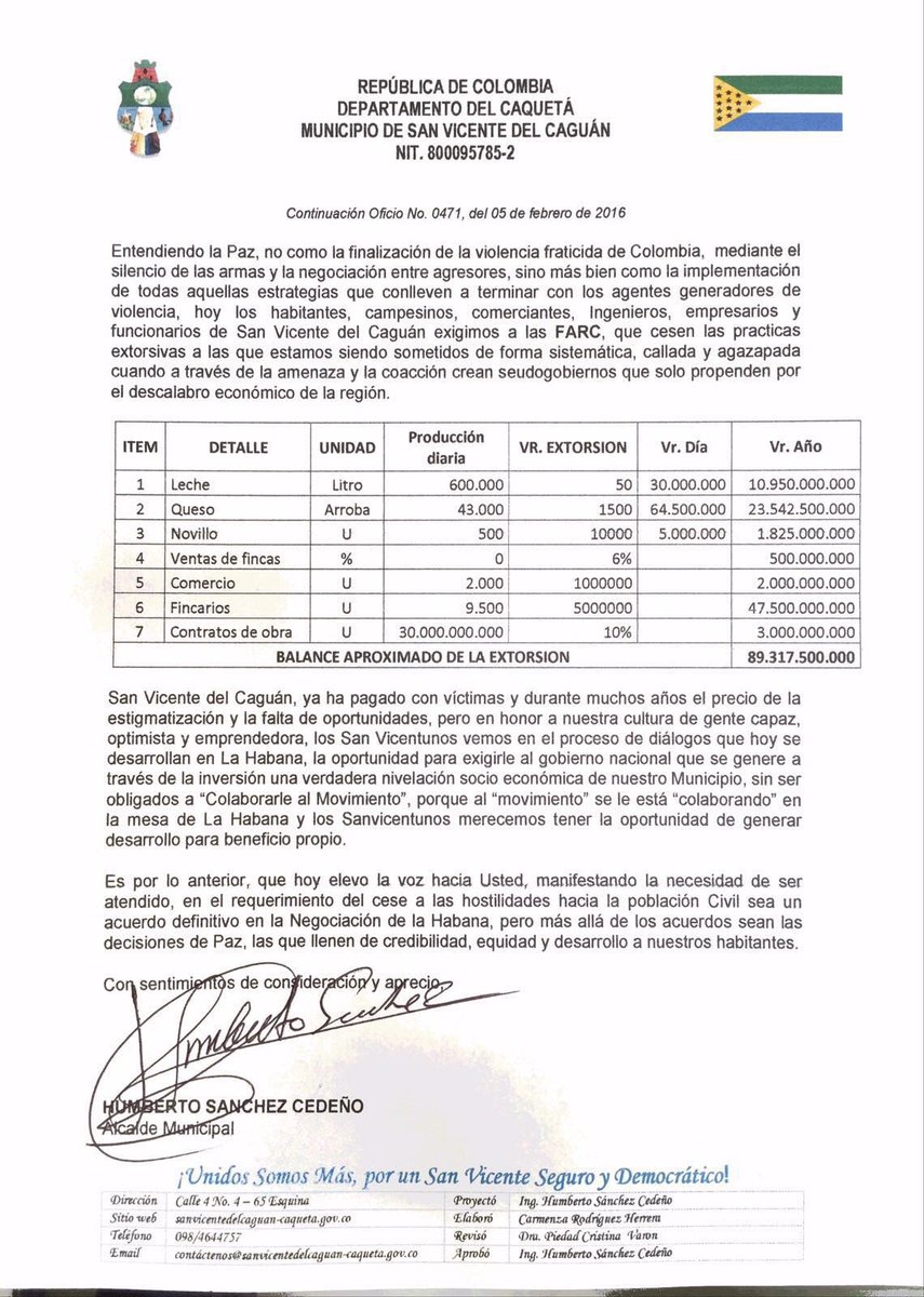 Preocupa la falta de seriedad de las Farc con el proceso de paz. Esto es lo que pasa en San Vicente del Caguán.