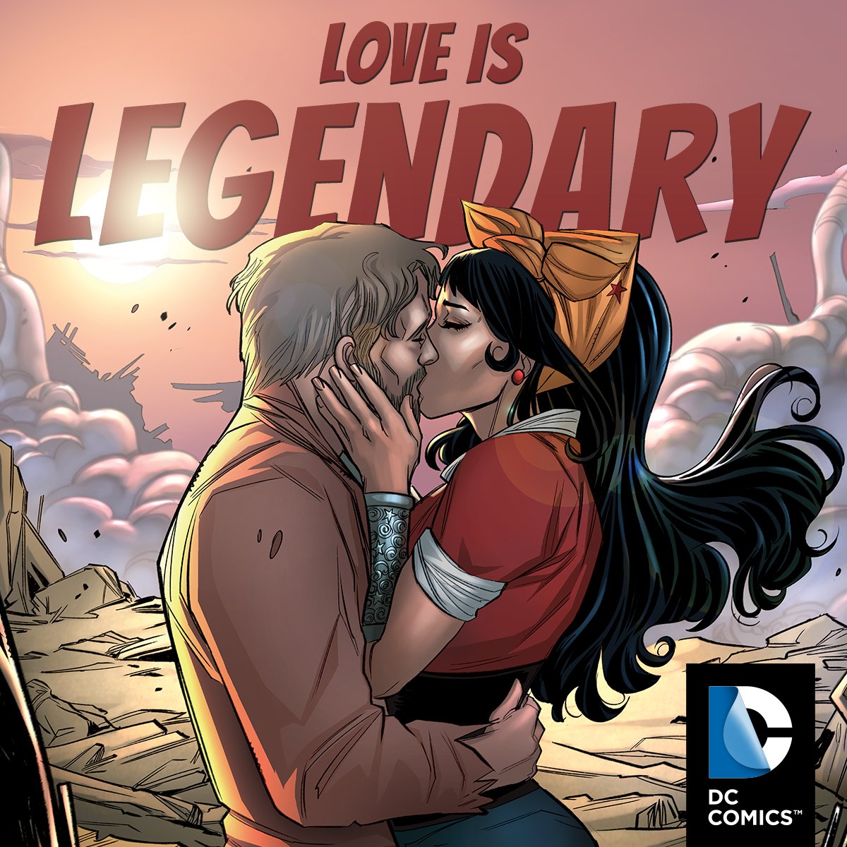 Two separate worlds can be bridged with love...and just a bit of Wonder. Happy Valentine's Day! #DCVDay
