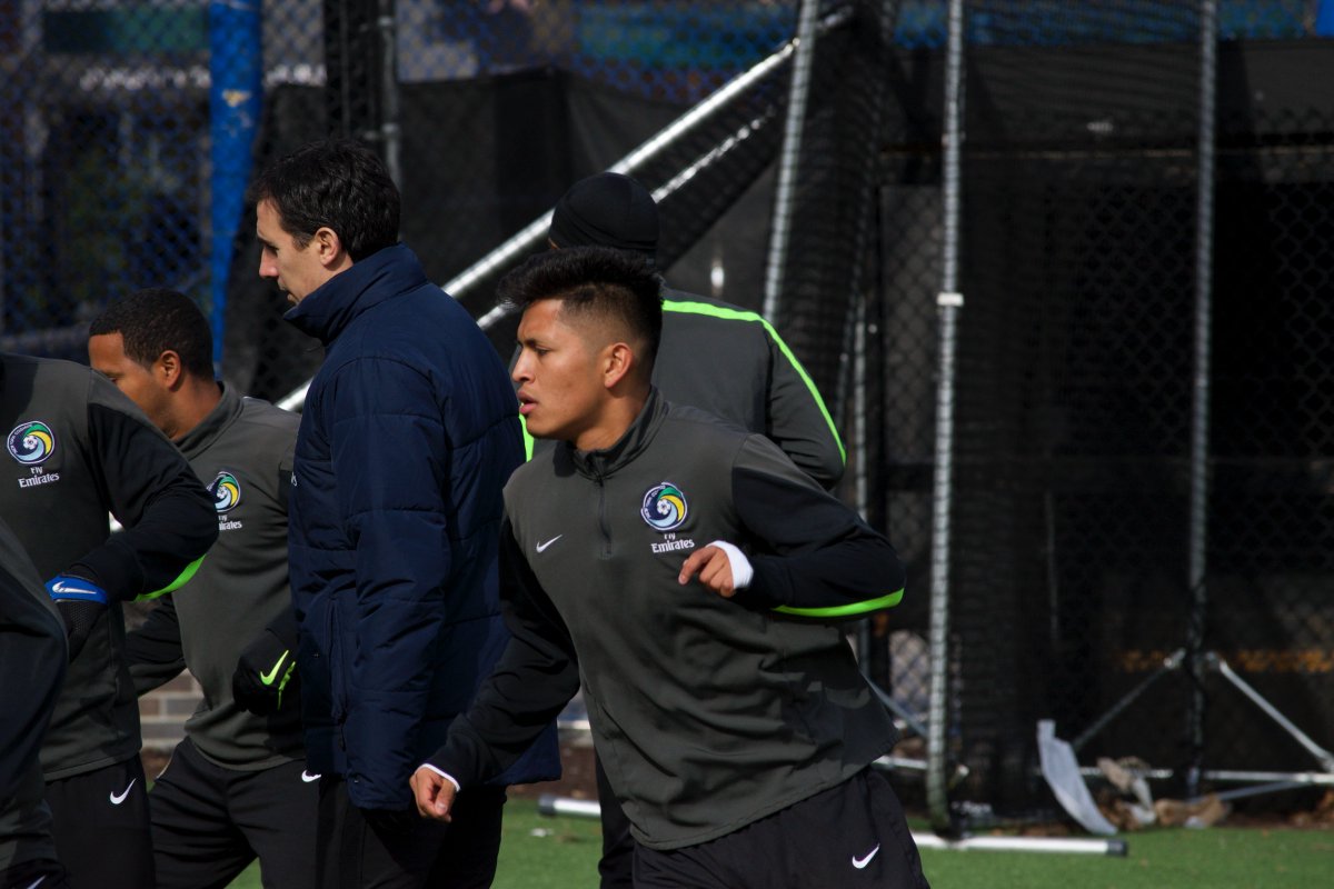 stevehamlin19's tweet photo. @ussoccer_ynt stars @Santana_eric6 and @velela_alexis looked good in their first run out for @NYCosmos!! #UTGAW https://t.co/j6QJk3etcT
