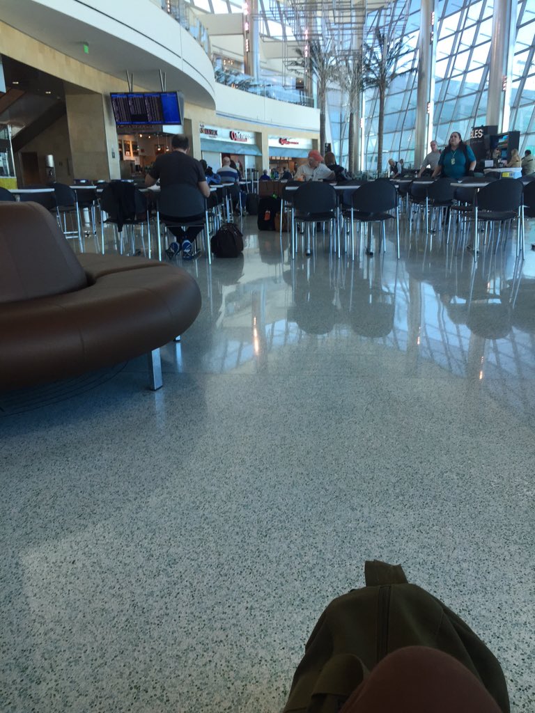 Living that super exciting airport life with <a href="/PaulGenovese/">Paul Genovese</a> today