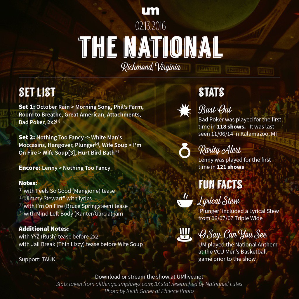 Umphrey's McGee tweet media