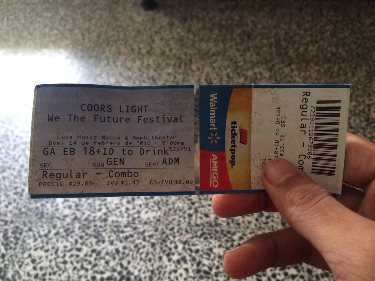 lattitay's tweet photo. Taquilla de We The Future Festival a $40 area de Caguas. Llamen o texteen al 787-602-1727 https://t.co/Q0deJB8RGF
