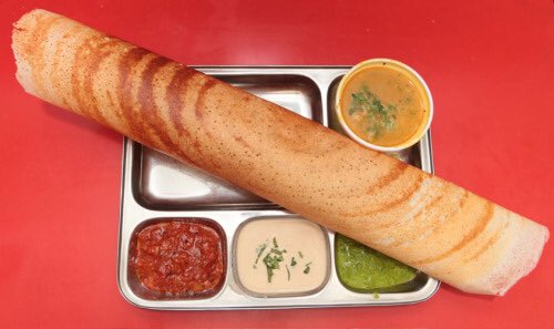 IndianCravings's tweet image. Masala Dosa with Sambar. 
(In my opinion, one of India's tastiest dishes)