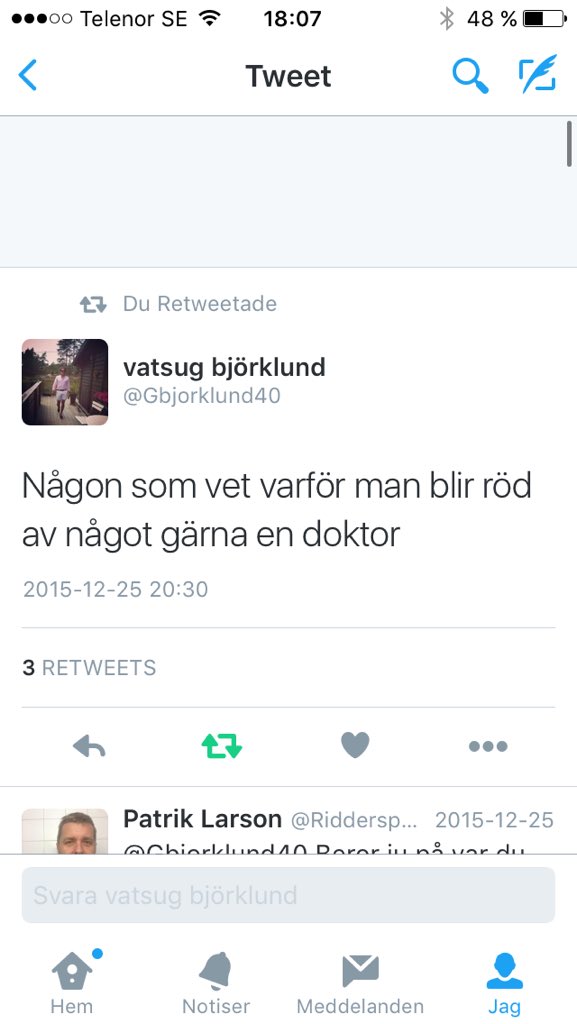 Gustavsson94's tweet photo. @Gbjorklund40 :))) https://t.co/seU7KDk0EW