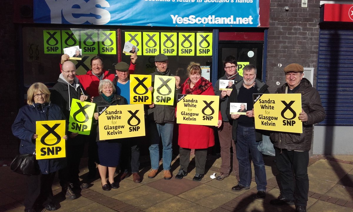 Kenny4PartickKd's tweet photo. Bright & sunny @SNPKelvin team Great to have Hon Member for Glasgow North to #reelectsandra #activeSNP #BothVotesSNP https://t.co/a4M0VwNddW