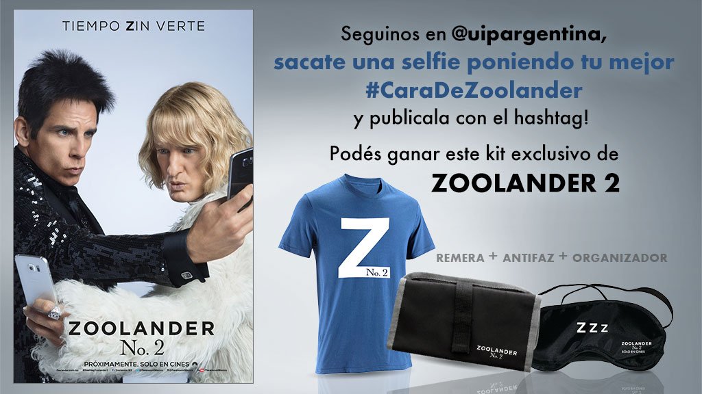 uipargentina's tweet photo. Sacate una selfie y publicá tu mejor #CaraDeZoolander 😙 Entre todas sorteamos dos kits ridículamente hermosos! https://t.co/yas83a5fRq