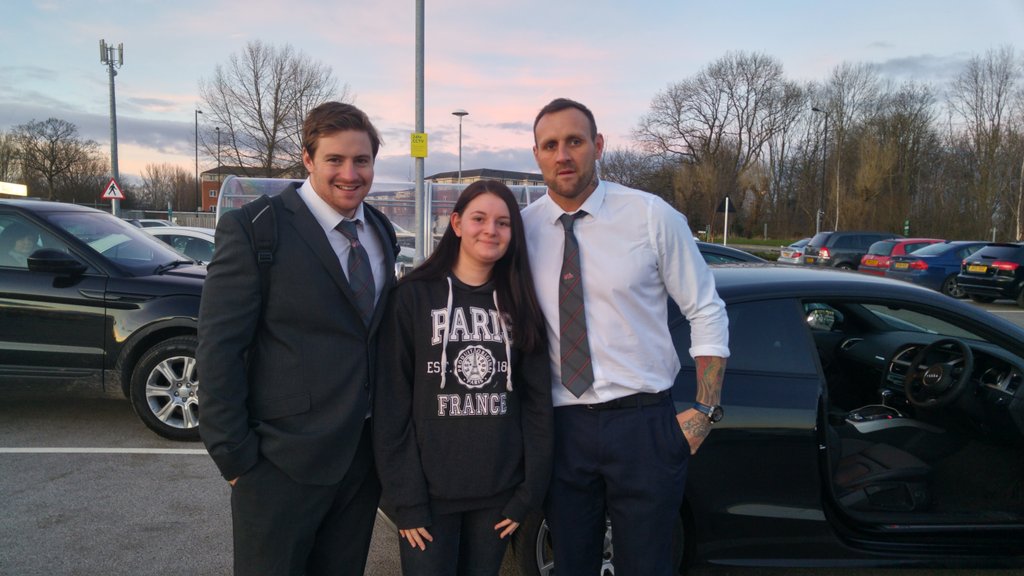 GlennRowson's tweet photo. Thanks to @gazhock12. &amp; Jake Emmitt for making my daughter's day after a fab win today @LeighCenturions https://t.co/Q8ZXkOQged