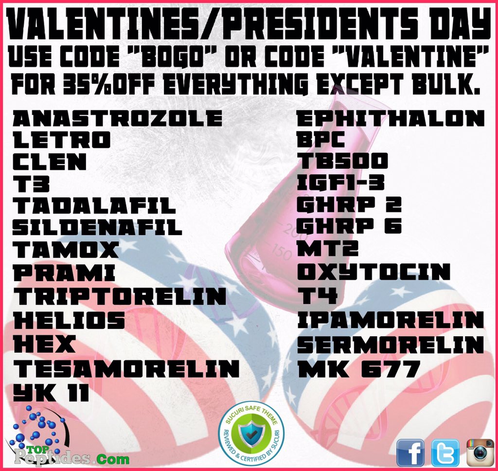 Toppeptides's tweet image. Don't miss out. Use code "BOGO" on select items or "VALENTINE" for 35% toppeptides.com #fitfam #gym #beach