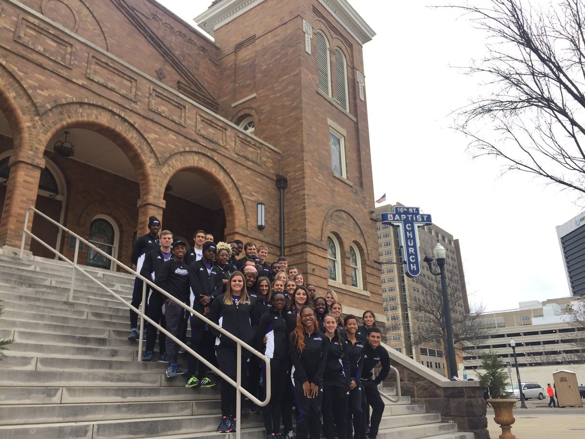 ACU_TFXC's tweet photo. So very grateful and blessed to have our team attend church today at Birmingham's historic 16th St. Baptist Church. https://t.co/PKBDzhz4D8