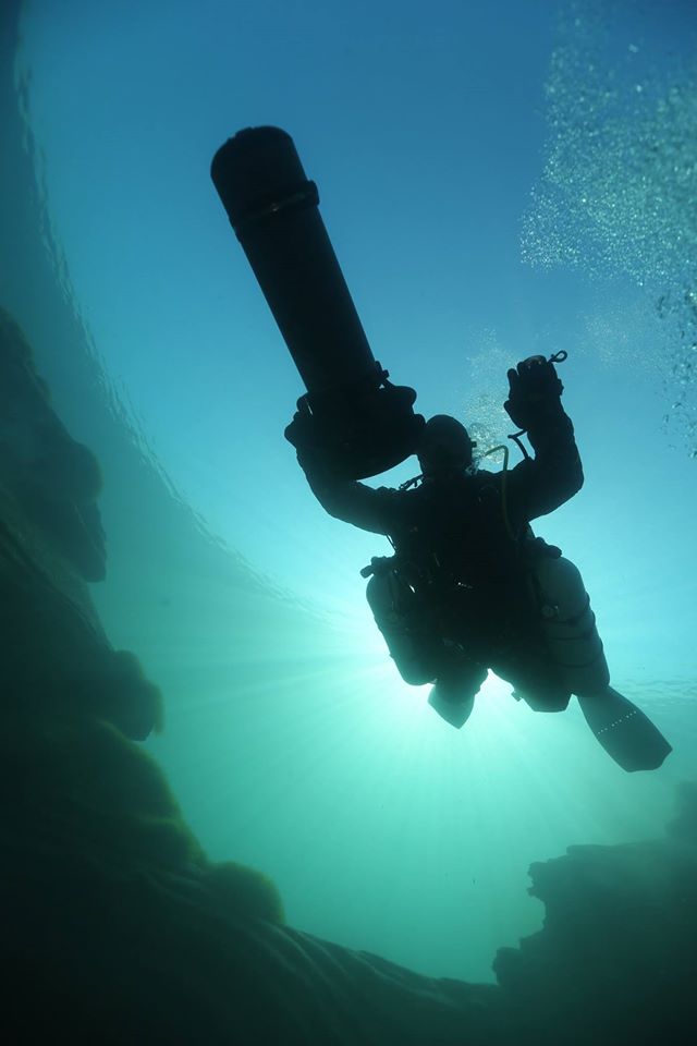 OrdaCave's tweet photo. The crystal beauty of #Arsenovskiy spring. #Ordacave #scubadiving #sidemount #coldwater #underwater #underwaterphoto https://t.co/yCojq78H49
