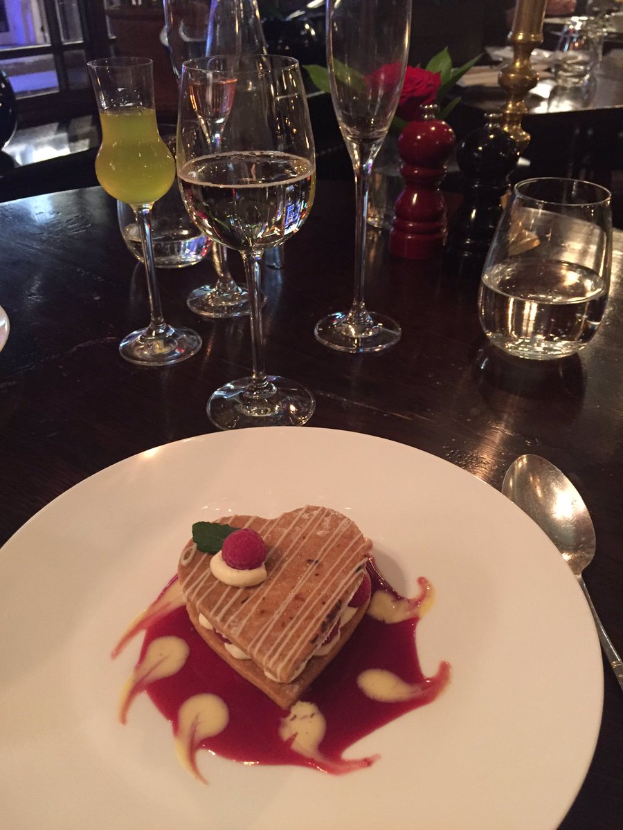 Beautiful #ValentinesDay desert at <a href="/LEscargotSoho/">L'Escargot</a>