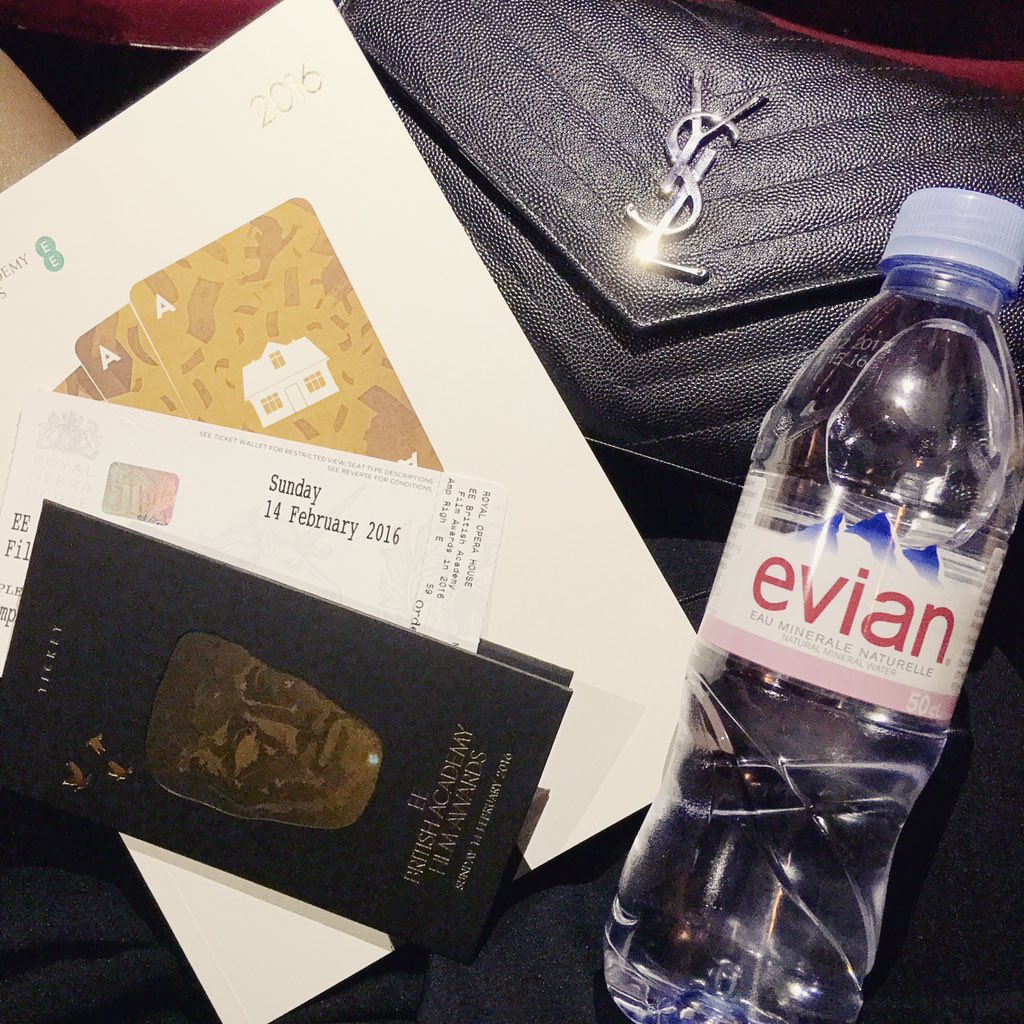 evianwater's tweet photo. Ready for the ceremony to start! #EEBAFTAs #BAFTADeForce https://t.co/Y9bsH2zEO2
