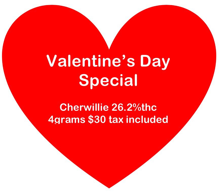 Come take advantage of this great special <a href="/420_westside/">Westside 420</a> Happy #VantinesDay #legalweed #waweed #recreationalmarijuana