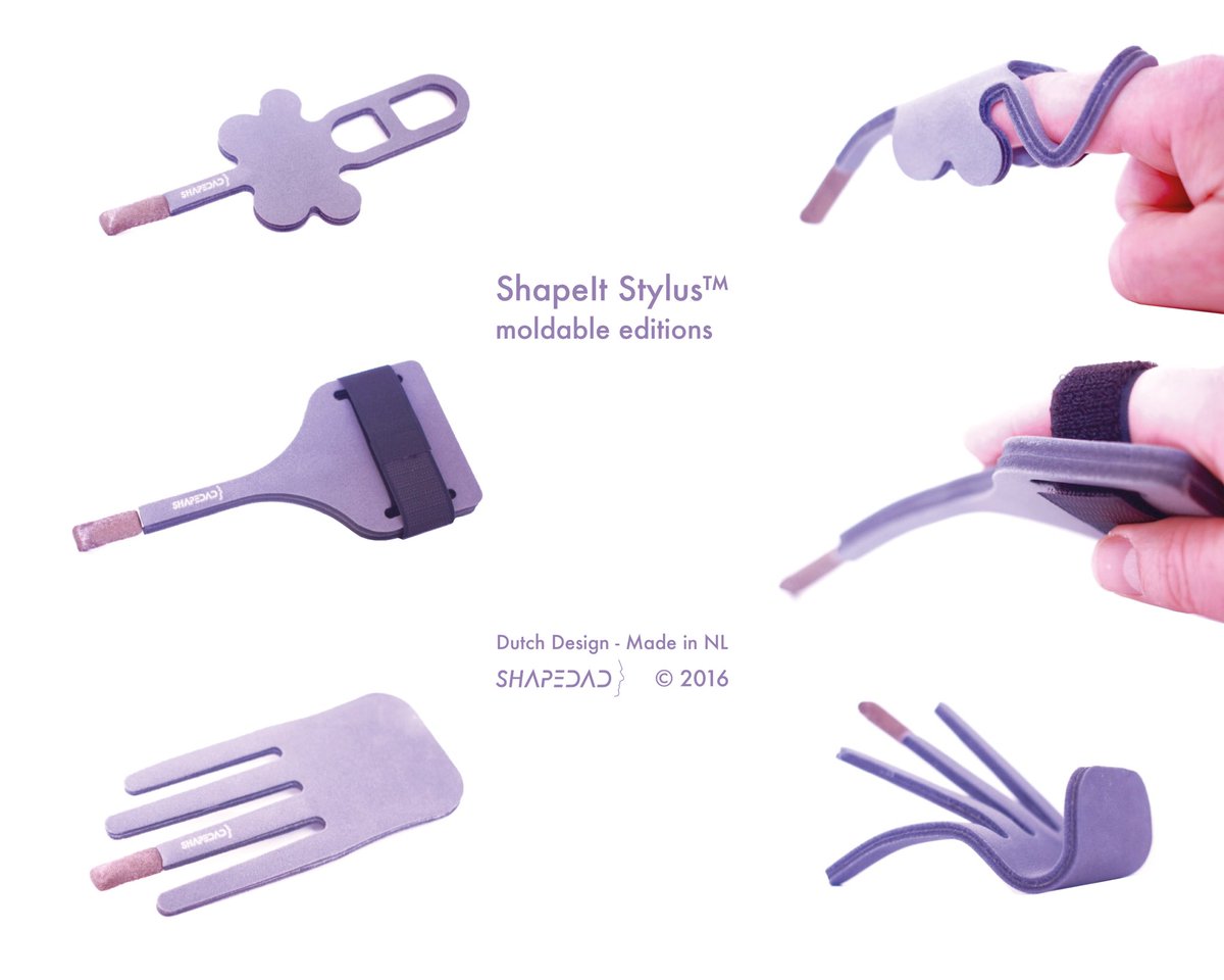ShapeIt Stylus moldable editions #assistive #stylus #etsy #shapedad #dutchdesign
