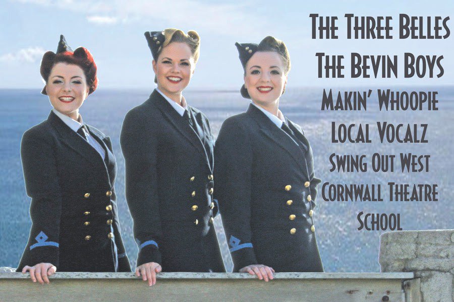 SwingOutWest's tweet photo. The Three Belles plus Swing Out West at the Minack Theatre https://t.co/nuImb0mWYs https://t.co/aKEHewz3ji