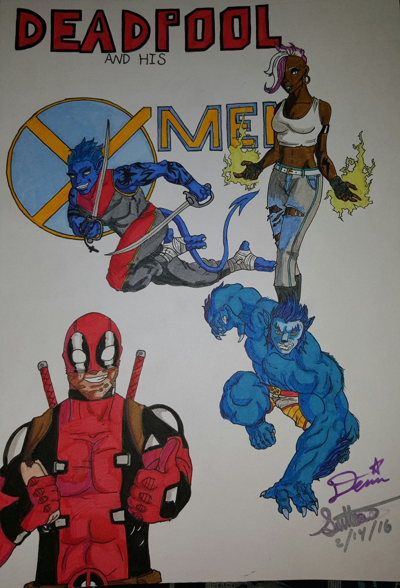 sasquatchdevin's tweet photo. #deadpool #marvel #xmen #superheroes #sketchfuel #sketch to see more follow me on instagram at dsketchdevin! https://t.co/YznfvQTH9h