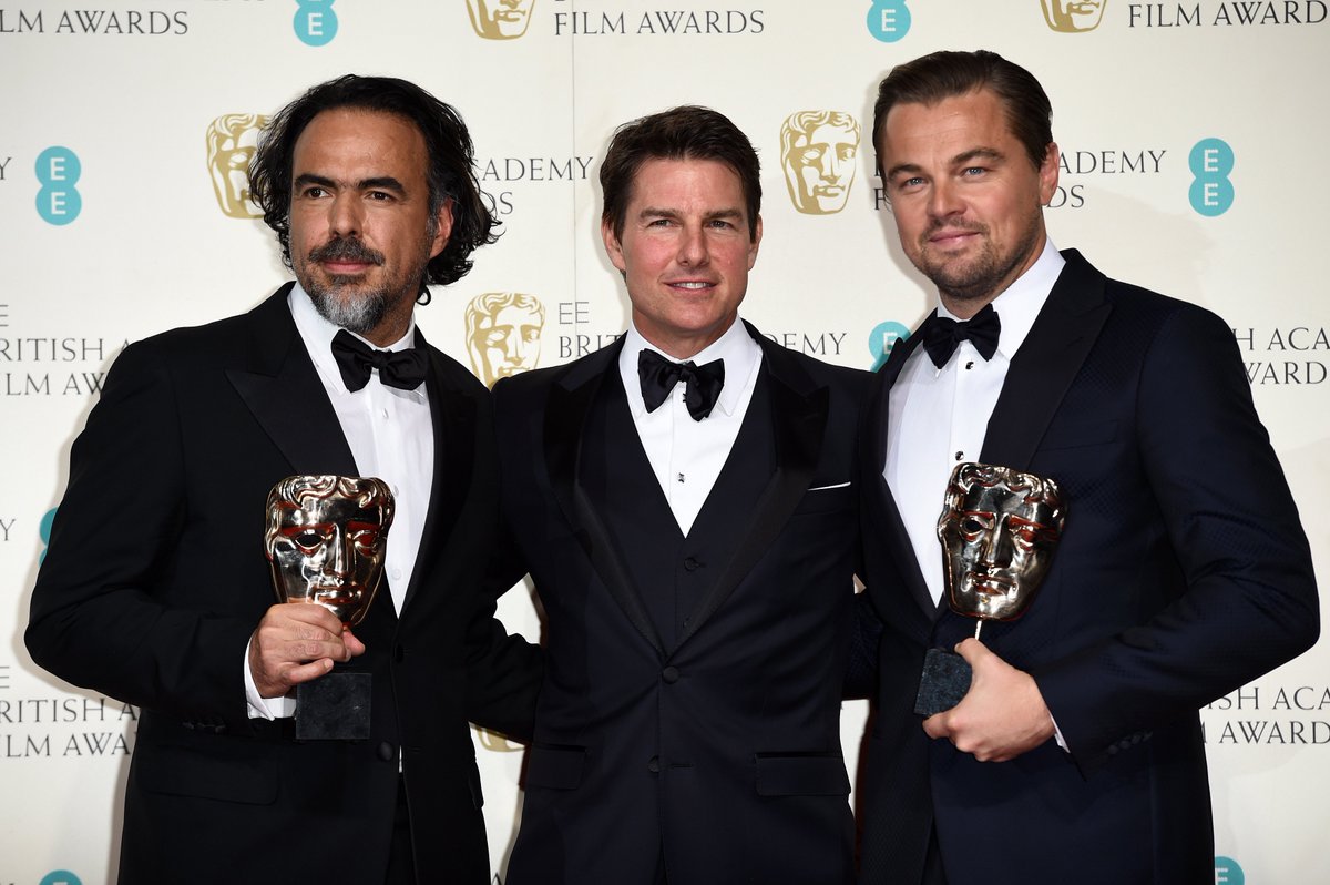 Variety's tweet photo. "The Revenant," Leonardo DiCaprio rule #BAFTA Awards in London https://t.co/F4fQqpzpeU https://t.co/YmOMUgA9gU