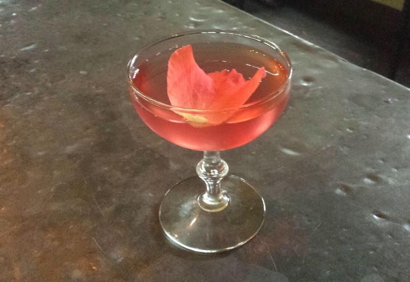 #HappyValentinesDay! Bartender Josh Perry has a special cocktail for you lovers tonight: the Whole Lotta Rosie ❤️