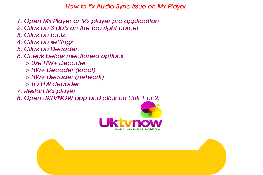 uktvnowapp's tweet photo. How to fix audio sync issue on mx player. https://t.co/sn3IIBV8jh