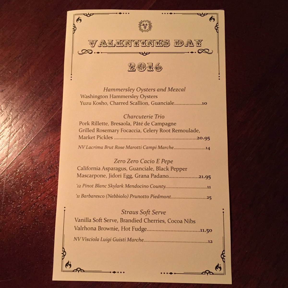 Zerozerosf's tweet image. Happy Valentine's Day! We've got a special menu today, come join us!