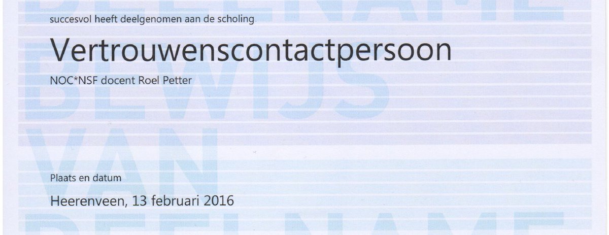 ttzwolle's tweet image. Sinds gisteren officieel #vertrouwenscontactpersoon certificaat @nocnsf behaald: top! Lees: tafeltenniszwolle.nl/index.php?opti…