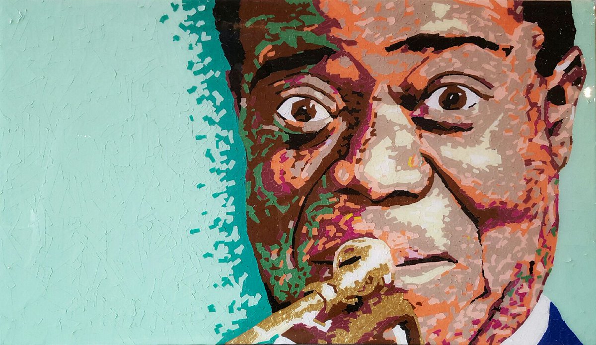 Chance_Foreman's tweet photo. "Louis Armstrong"
17" x 24"
Duct tape with resin
Downtown Cleveland - Hilton Commission https://t.co/qIMk1NdFtn