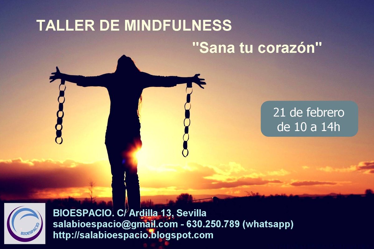 yolandamope's tweet photo. Taller de #Mindfulness "SANA TU CORAZÓN". Domingo, 21 de febrero, de 10 a 14h en #Bioespacio. #ConcienciaPlena https://t.co/vksbiiXY7G