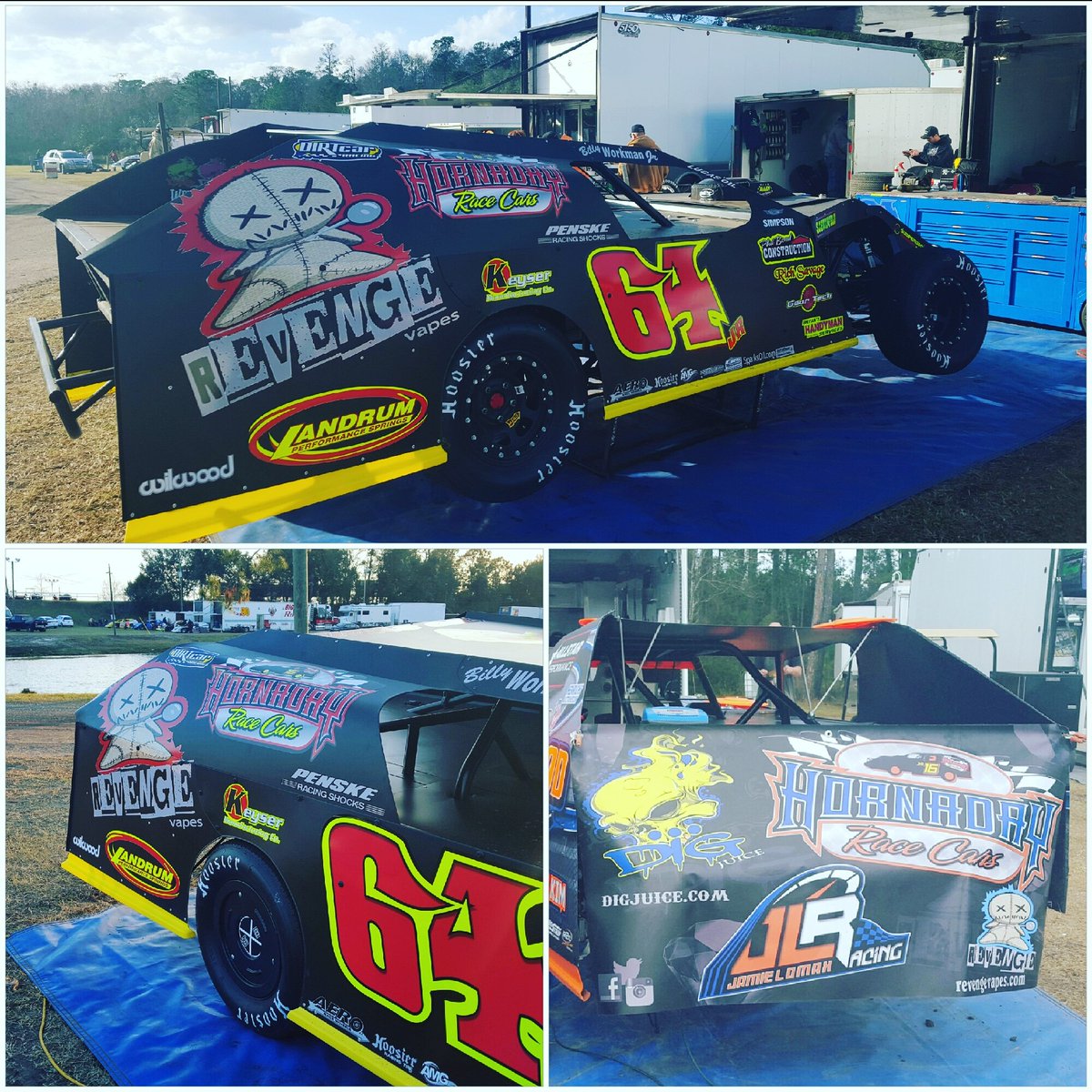 RevengeVapes's tweet photo. Congrats 2 driver @BillyWorkmanJr on making it into the BIG SHOW at the dirt car nationals!#vape #vapelife #vapeporn https://t.co/o1TrLiX6FZ