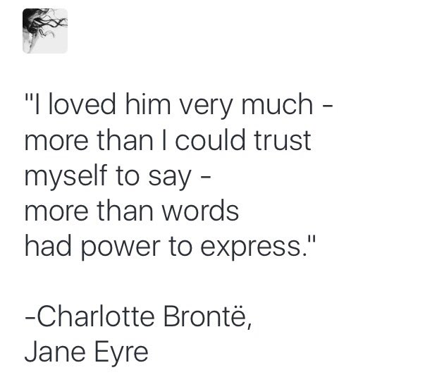 MyArousingHeart's tweet photo. "I loved him very much -
more than I could trust
myself to say -
more than words
had power to express." https://t.co/95sP5E3h2X