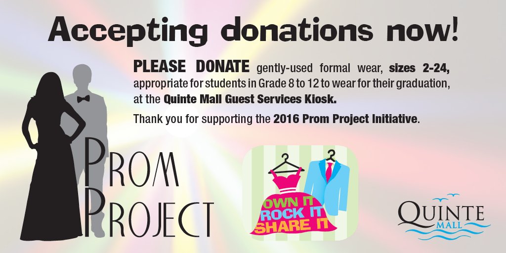 quintemall's tweet photo. Donate your formal wear to a great cause! https://t.co/yiQ9bLW0vu