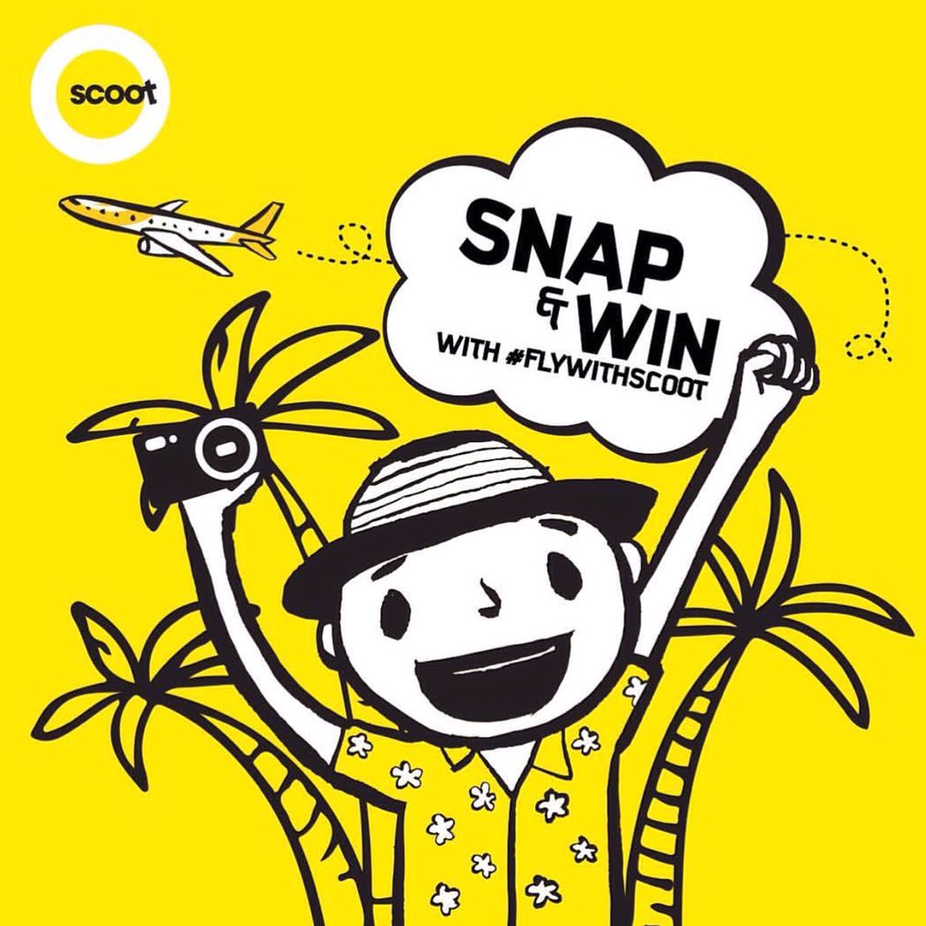 sendmesocial's tweet photo. Turn your holiday snaps into cash. Share your adventures &amp; tag #FlyWithScoot to win SGD$100 Scoot Travel Voucher! https://t.co/gK65jBJgU5