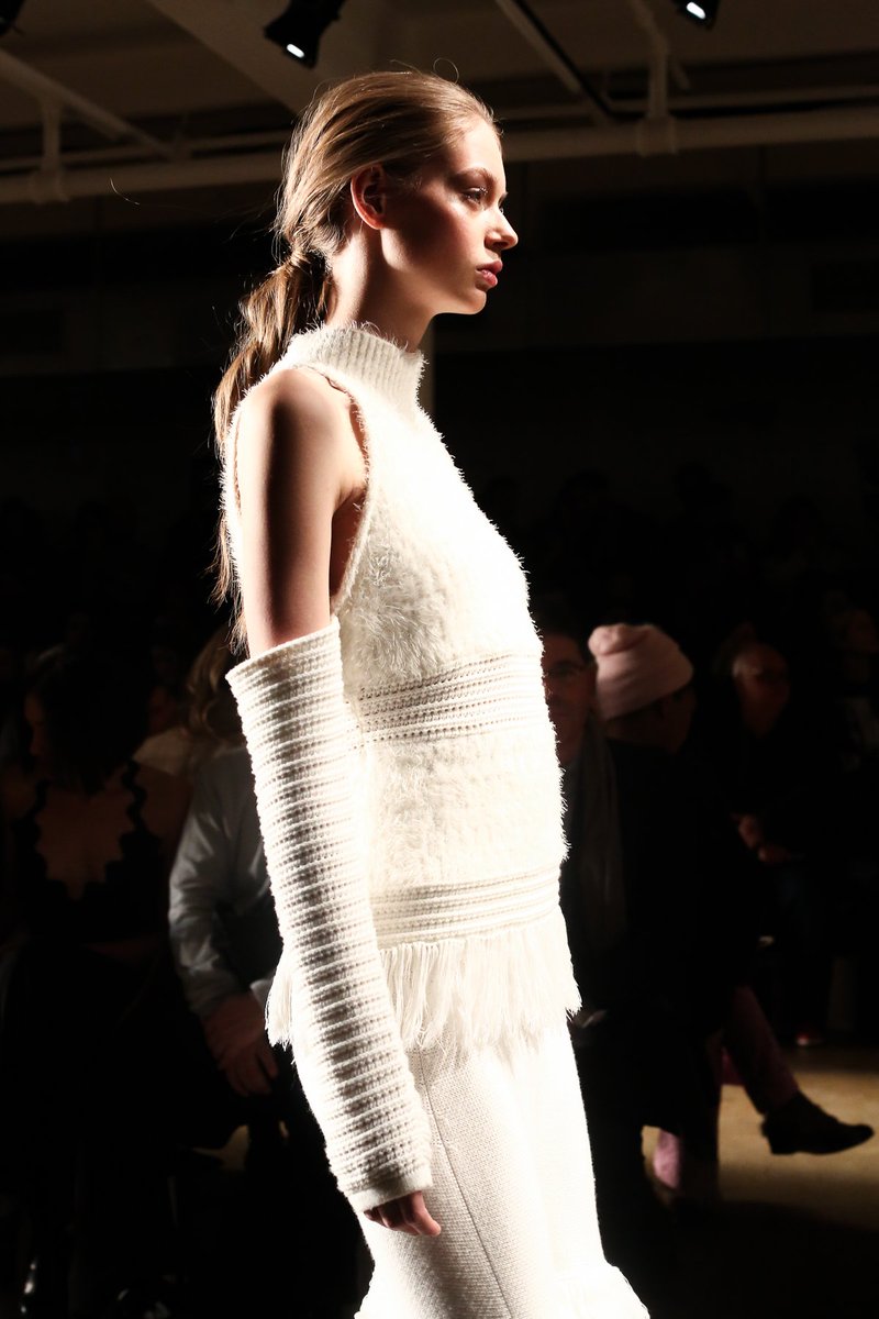 nyfw's tweet photo. At @made Fashion Week’s @JonathanSimkhai show, flare, fringe and flawless turtlenecks ruled the runway. #MADEfw https://t.co/OYymwARZAY