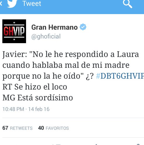 CFansAlejandroN's tweet photo. Cuando @ghoficial se delata.
Dais vergüenza https://t.co/AirB6bYVPh