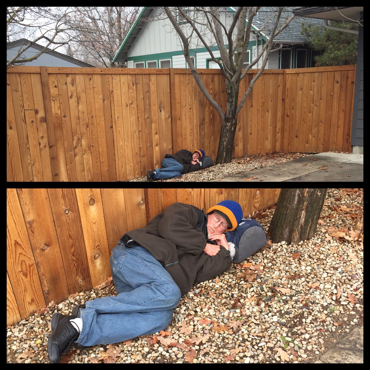 Jordan_Lutz's tweet photo. Somebody got me a bum for Valentine's Day. He's adorable! Like a puppy. Only drunk.And passed out. #NorthEndProblems https://t.co/OwyAmSclih